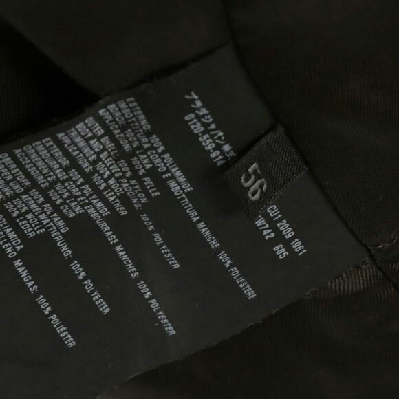 Authenticated Prada Men’s Leather & Nylon Bomber Jacket - Picture 9 of 9